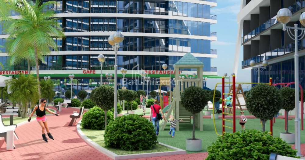 אובייקט תחת בנייה 74.8 מ"ר - לך ומריה קצ'ינסקי, בטומי, גאורגיה