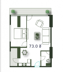דירה 3-комн 73 m² - שריף חימשיאשווילי, Batumi