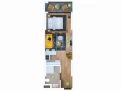 דירה 1-комн 33.5 m² - שריף חימשיאשווילי, Batumi