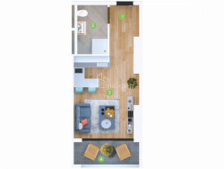 דירה 1-комн 30.2 m² - שריף חימשיאשווילי, Batumi