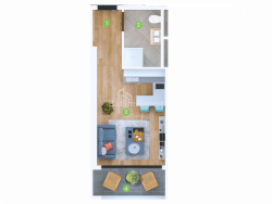 דירה 1-комн 28.3 m² - שריף חימשיאשווילי, Batumi