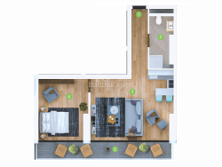 דירה 2-комн 61 m² - שריף חימשיאשווילי, Batumi