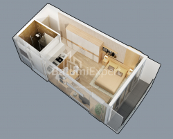 דירה 1-комн 34.8 m² - לך ומריה קצ'ינסקי, Batumi