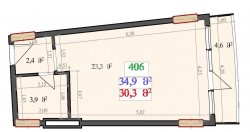 דירה 1-комн 34.9 m² - לך ומריה קצ'ינסקי, Batumi