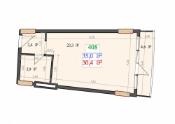 דירה 1-комн 35 m² - לך ומריה קצ'ינסקי, Batumi