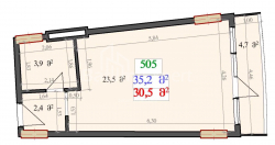 דירה 1-комн 35.2 m² - לך ומריה קצ'ינסקי, Batumi