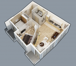 אובייקט תחת בנייה 2-комн 55.8 m² - לך ומריה קצ'ינסקי, Batumi