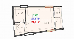 אובייקט תחת בנייה 1-комн 28.1 m² - לך ומריה קצ'ינסקי, Batumi