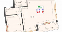 אובייקט תחת בנייה 1-комн 55.8 m² - לך ומריה קצ'ינסקי, Batumi