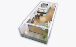 דירה 1-комн 30.7 m² - סמטת הגיבורים, Batumi