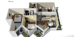 דירה 4-комн 88 m² - יוריבסקאיה, Batumi