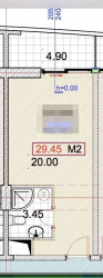 דירה 1-комн 30.5 m² - שריף חימשיאשווילי, Batumi