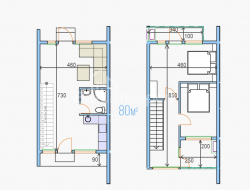 בית פרטי 3-комн 80 m² - כביש מהיר של שדה התעופה, Batumi