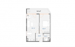 דירה 2-комн 58.8 m² - חידרה אבאשידזה, Batumi