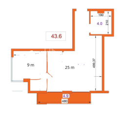 דירה 2-комн 43.6 m² - טבל-אבוזרידזה, Batumi